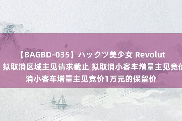 【BAGBD-035】ハックツ美少女 Revolution Rino 杭州：拟取消区域主见请求截止 拟取消小客车增量主见竞价1万元的保留价