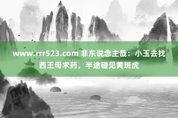 www.rrr523.com 非东说念主哉：小玉去找西王母求药，半途碰见黄斑虎