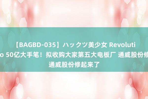 【BAGBD-035】ハックツ美少女 Revolution Rino 50亿大手笔！拟收购大家第五大电板厂 通威股份修起来了