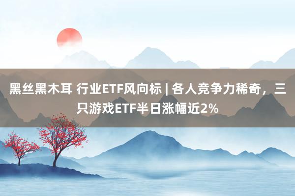 黑丝黑木耳 行业ETF风向标 | 各人竞争力稀奇，三只游戏ETF半日涨幅近2%