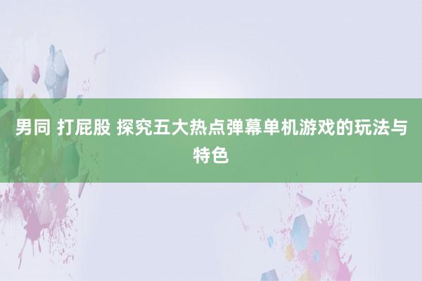 男同 打屁股 探究五大热点弹幕单机游戏的玩法与特色